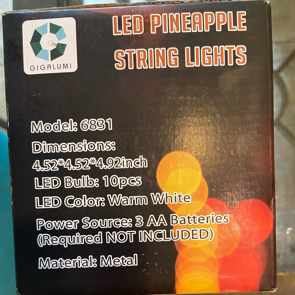 Pineapple string lights - Picture 4 of 4